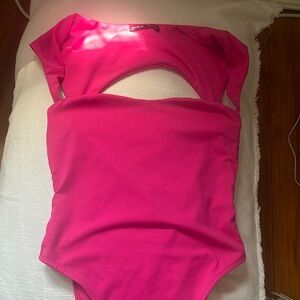 Pink bodysuit